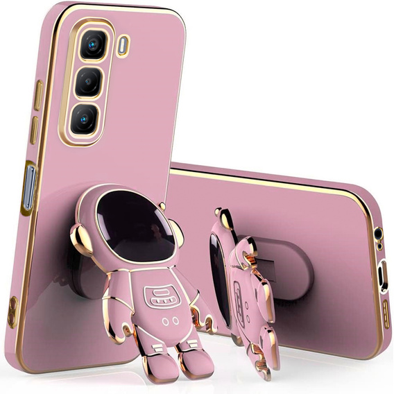 Obal na mobil pre Infinix Hot 50 4G, Astronaut, fialové