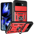 Obal na mobil pre Google Pixel 9A, CamShield Slide, červené