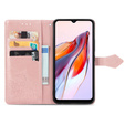 Klapkové puzdro pre Xiaomi Redmi 12C, Mandala, ružové rose gold
