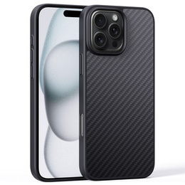 Puzdro pre iPhone 16 Pro Max, Aramid Fiber Cover, čierne