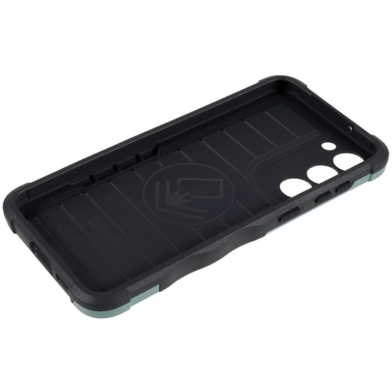 Obrnené puzdro pre Samsung Galaxy S23 Plus, Dual-Layer, zelený