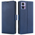 Klapkové puzdro pre Motorola Edge 30 Neo 5G, Wallet Thin Magnet, tmavomodré