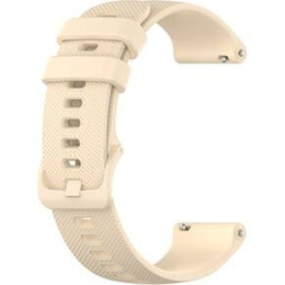 Pasek Silikonowy 18mm do Garmin Vivomove 3S / Vivoactive 4S, Beige