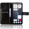 Klapkové puzdro pre Nothing Phone 3A Pro, Crazy Horse Wallet, čierne