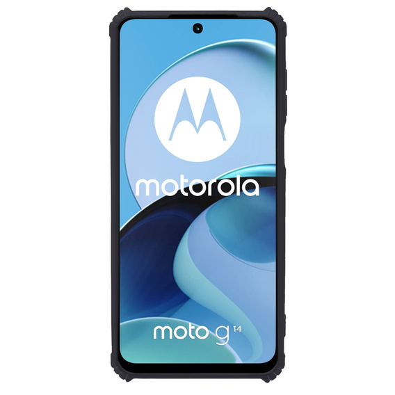 Obal na mobil pre Motorola Moto G14, AntiDrop Hybrid, čierne