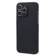 Puzdro pre iPhone 15 Pro Max, Aramid Fiber Cover, čierne
