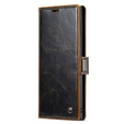 CASEME flipové puzdro pre Samsung Galaxy Note 10 Plus, Waxy Textured, káva