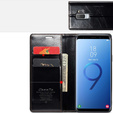 CASEME flipové puzdro pre Samsung Galaxy S9+ Plus, Waxy Textured, čierne