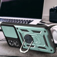 Obal na mobil pre Oppo A17, CamShield Slide, zelené