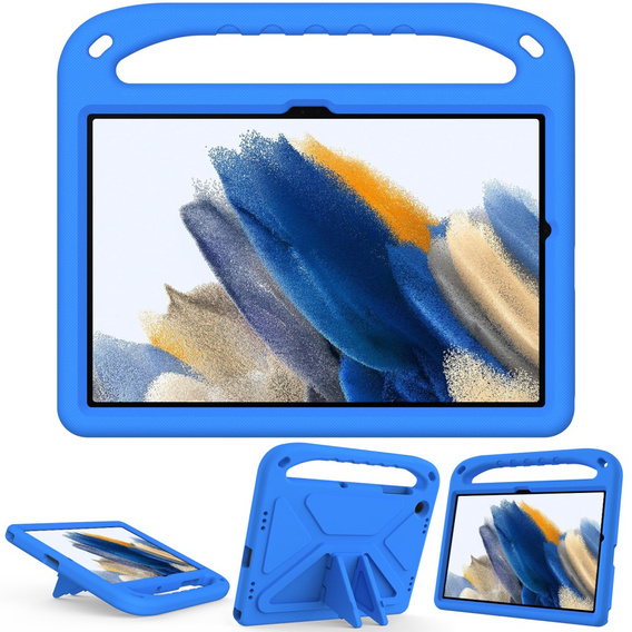 Detské puzdro pre Samsung Galaxy Tab A9+, detské puzdro s rukoväťou, modré