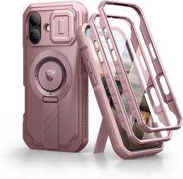 Obrnené puzdro Dexnor so stojanom a spúšťou fotoaparátu, pre MagSafe pre iPhone 17