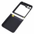 Puzdro pre Samsung Galaxy Z Flip5 5G, Aramid Fiber Cover, čierne
