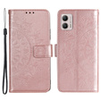 Klapkové puzdro pre Motorola Moto G53 5G, Mandala Flower, ružové rose gold