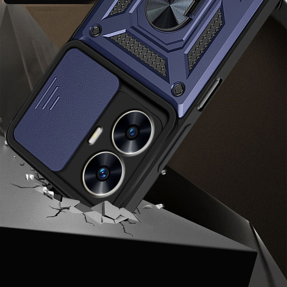 Obal na mobil pre Realme C55, CamShield Slide, modré