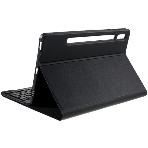 Puzdro + klávesnica Samsung Galaxy Tab S7 T870/T875 / S8, Pen Slot, čierne