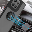 Puzdro pre Motorola Moto G15 / Motorola Moto G15 Power, Frosted Ring, čierne
