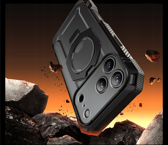 Puzdro Supcase pre iPhone 17 Pro Max, Unicorn Beetle Grip Pro Mag, čierne