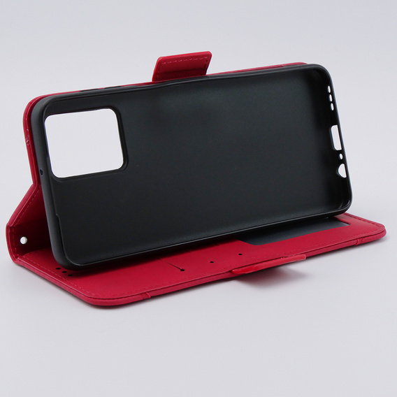 Klapkové puzdro pre Motorola Moto G54 5G, Card Slot, červené