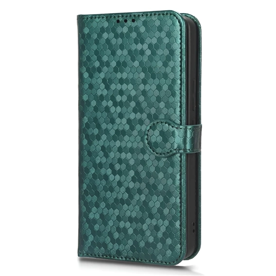 Flipové puzdro pre Realme C71, Wallet Rhombus, zelený