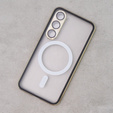Magnetické puzdro Dual Glass MagSafe pre Samsung Galaxy S23, zlaté