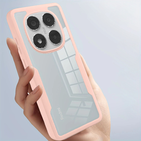 Puzdro pre Xiaomi Redmi Note 14 Pro 5G, Shockproof, s fóliou, ružové