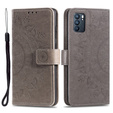 Klapkové puzdro pre Oppo Reno6 5G, Mandala, sivé