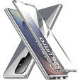 Puzdro pre Samsung Galaxy S25 Ultra, Magnetic Dual Glass, strieborné