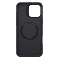 Puzdro pre iPhone 16 Pro Max, pancierované Nillkin, Carbon Fiber, pre Magsafe, zlaté