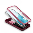 Obal na mobil pre Samsung Galaxy S23 Plus, CamShield Slide, ružové / červené