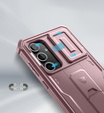 Obrnené puzdro pre Samsung Galaxy S24 FE, Dexnor Full Body (Two Frames), ružové rose gold