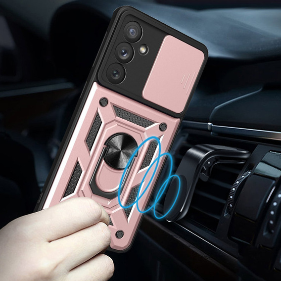 Obal na mobil pre Samsung Galaxy A54 5G, CamShield Slide, ružové
