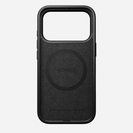 Puzdro Nomad pre iPhone 17 Pro, moderné kožené puzdro, čierne