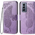 Klapkové puzdro pre Infinix Hot 50 Pro 4G, Butterfly, fialové