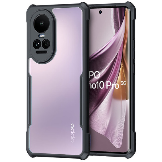 Obal na mobil pre Oppo Reno 10 Pro, AntiDrop Hybrid, čierne