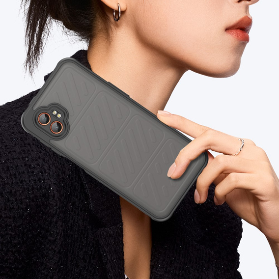 Obal na mobil pre Samsung Galaxy Xcover 7 Pro, Fusion Hybrid, transparentné / čierne