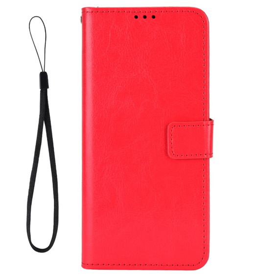 Klapkové puzdro pre Infinix Hot 20i, Crazy Horse Wallet, červené
