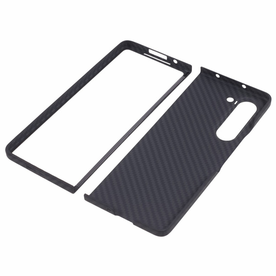 Puzdro pre Samsung Galaxy Z Fold5 5G, Aramid Fiber Cover, čierne