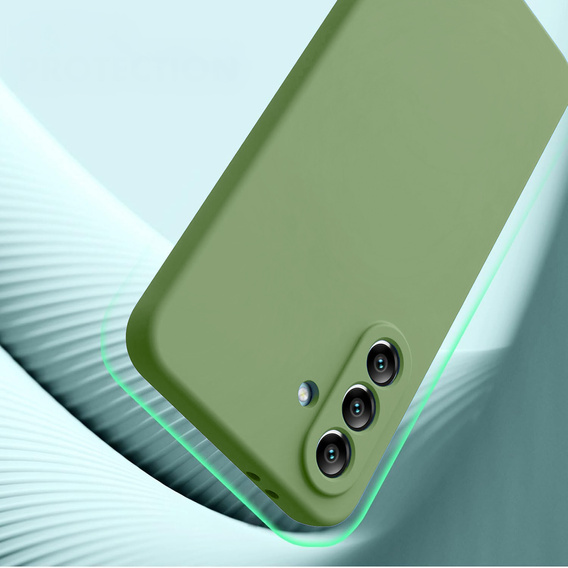 Obal na mobil pre Samsung Galaxy A56 5G, Silicone Lite, zelený