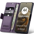 ERBORD Lesklá peňaženka Litchi s chlopňou pre Motorola Edge 60 Pro