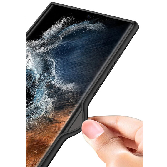 Obal na mobil pre Samsung Galaxy S24 Ultra, GKK Slim CamShield, čierne