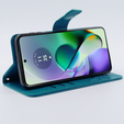 Klapkové puzdro pre Motorola Moto G54 5G, Butterfly, modré