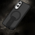 Puzdro pre Samsung Galaxy S25 Edge, Kickstand Matt Case, pre MagSafe, čierne
