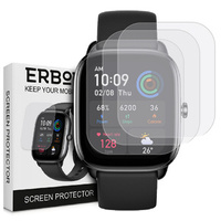 3x ERBORD Hydrogélová fólia pre Amazfit GTS 4 Mini