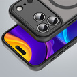Matné puzdro pre iPhone 17 Pro Max, pre MagSafe, s ochranou fotoaparátu, čierne