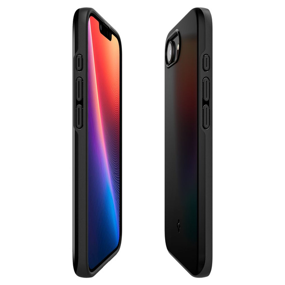 Puzdro Spigen pre iPhone 16E, Thin Fit Mag, čierne + tvrdené sklo 9H