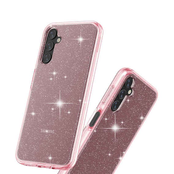 Obal na mobil pre Samsung Galaxy A14 4G/5G, Glittery Powder, ružové