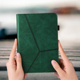 Puzdro pre Samsung Galaxy Tab S10 Lite / S10 FE / S9 FE / S9, Classic, s priestorom pre stylus, zelený