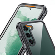 Puzdro pre Samsung Galaxy S22, Shockproof, s fóliou, čierne