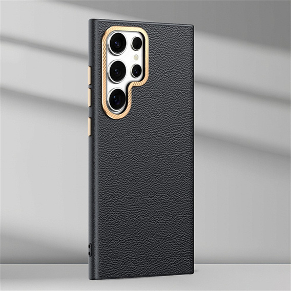Kožené puzdro pre Samsung Galaxy S25 Ultra, leather hybrid, čierne