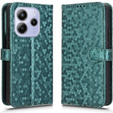 Flipové puzdro pre Xiaomi Redmi Note 14 4G, Wallet Rhombus, zelený